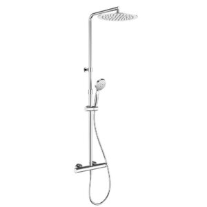 Colonna doccia Rock con mix termostatico, soffione e doccino