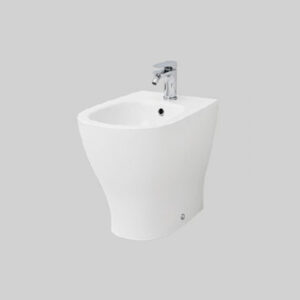 Prato Bidet a terra bianco lucido